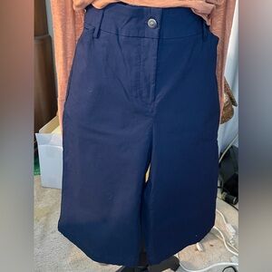 RUBY ROAD WOMAN NAVY BLUE BERMUDA SHORTS